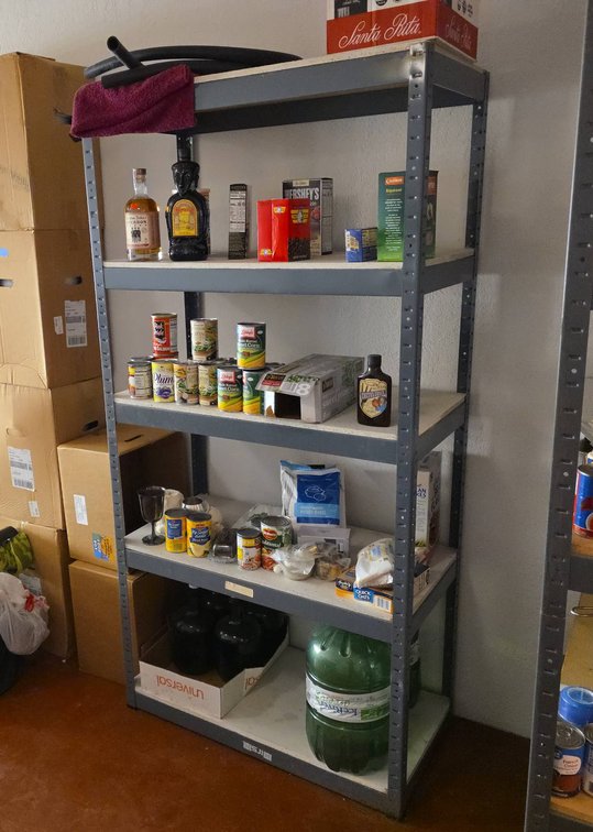 Hirsh Metal Storage Shelf With Composite Shelves, Contents NOT Included