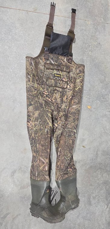 Gonex Neoprene Chest Waders Camouflage Pattern Size 12 with Thinsulate 800g Insulation Boots