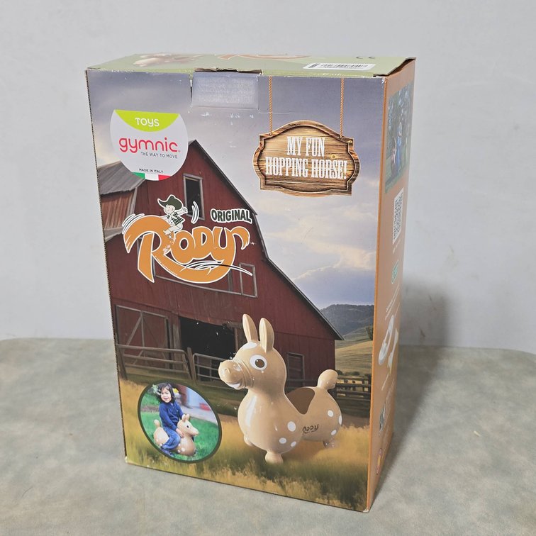 Gymnic Original Rody My Fun Hopping Horse Light Brown, New in Package