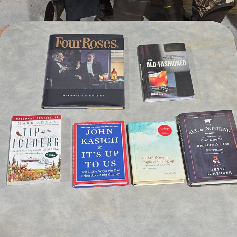 Five Books Lot Including Four Roses, The Old-Fashioned, Hardcover Bestsellers, and One Paperback