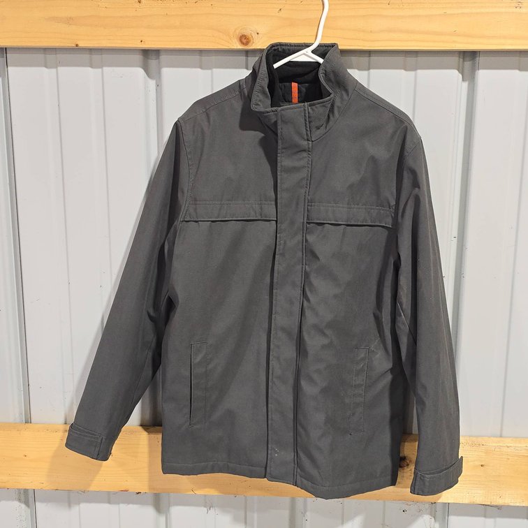 Dockers Large Insulated Jacket with Zipper and Button Closure, Double Zipper, Made in Indonesia
