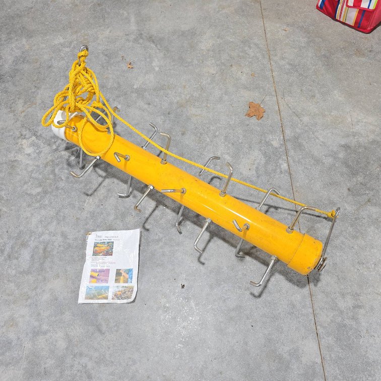 Wieters Digest Lake Rototiller Underwater Beach Renovation Tool with Steel Tines and Rope, 48 in Wide