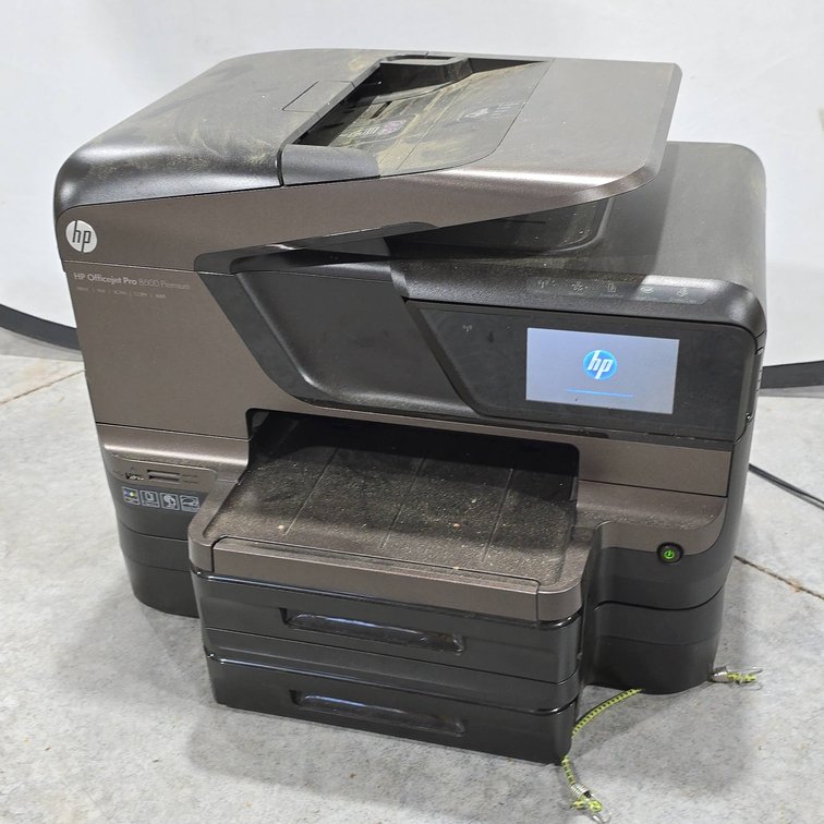 HP OfficeJet Pro 8600 Premium All-in-One Printer with Fax, Scan, Copy, Web, SD Card Slots, USB, Powers On