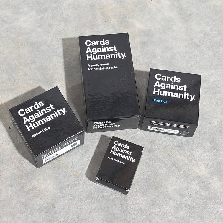 Cards Against Humanity Core Game with Absurd Box, Blue Box, and First Expansion Expansion Packs