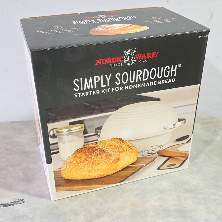 Nordic Ware Simply Sourdough Starter Kit for Homemade Bread, New Box, Complete Baking Set