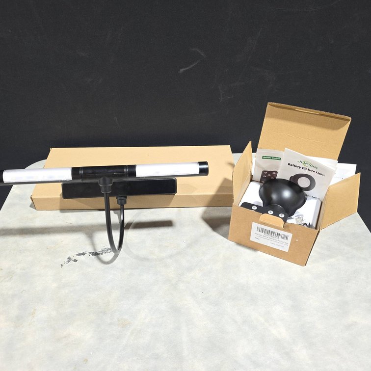 JOFIUS Battery Operated LED Picture Lights, Wall Mounted, New in Box, Includes Wall Mounting Jig