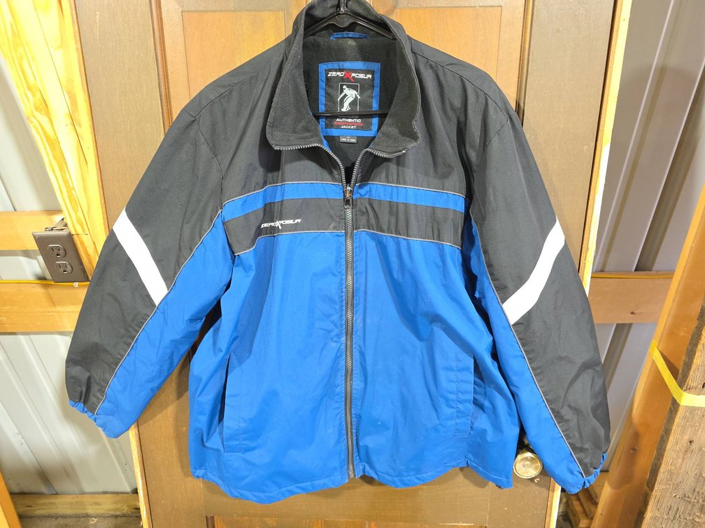 ZeroXposur Element Protector Jacket Blue Black White Men's Size Large