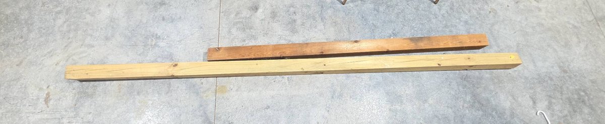 Two 4x4 Dimensional Lumber: One 10-Ft Treated and One Cedar Post