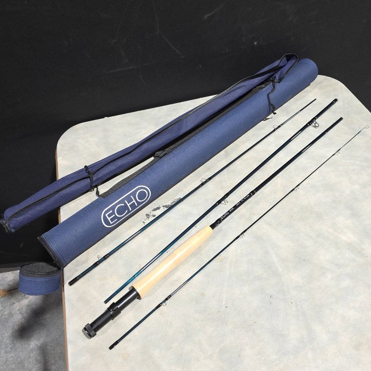 Echo Base 590-4 Unused 4 Piece Graphite Fly Rod With 9' Tube and #5 Line Rating