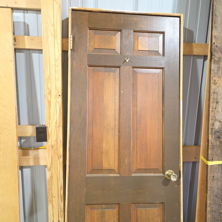 30" Wood 6-Panel Door with Door Jamb