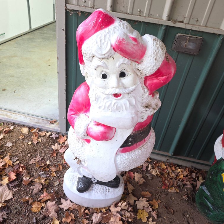 Union Products Santa Claus Blow Mold Light-Up Yard Decoration Plastic, 42" Tall, Winter Holiday Display