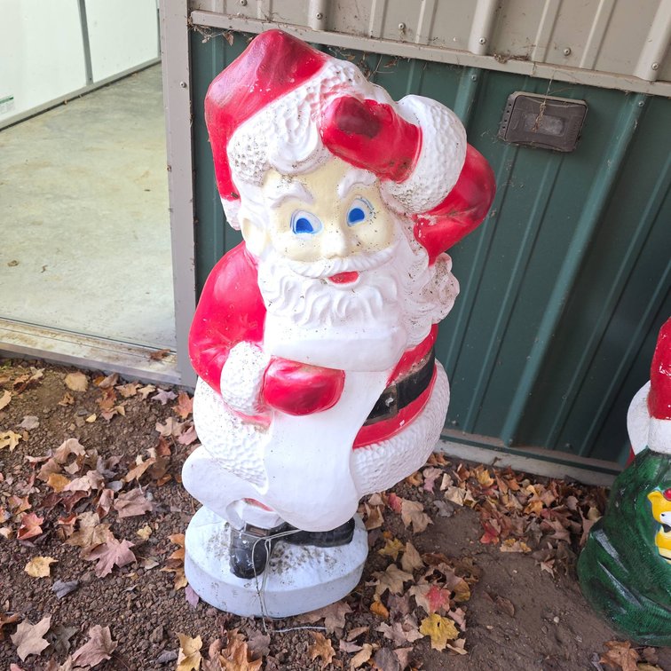 Union Products Santa Claus Blow Mold Lighted Holiday Decoration, Cat. 75610, 44 Inch Tall Outdoor Figure