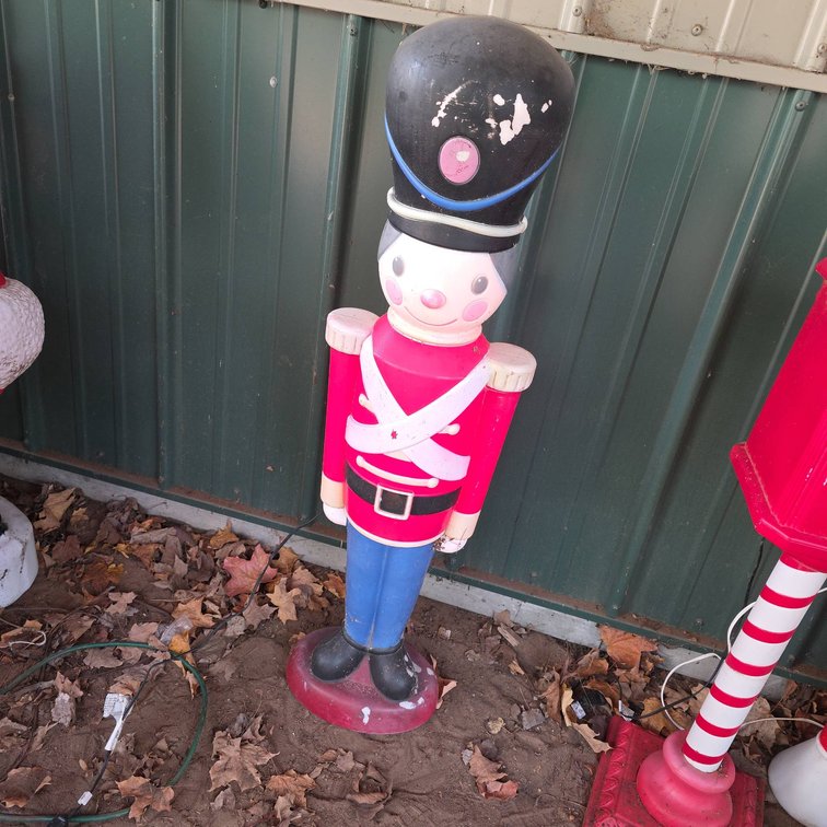 General Foam Plastics 41" Tall Lighted Plastic Toy Soldier Outdoor Christmas Decoration with Working Bulb