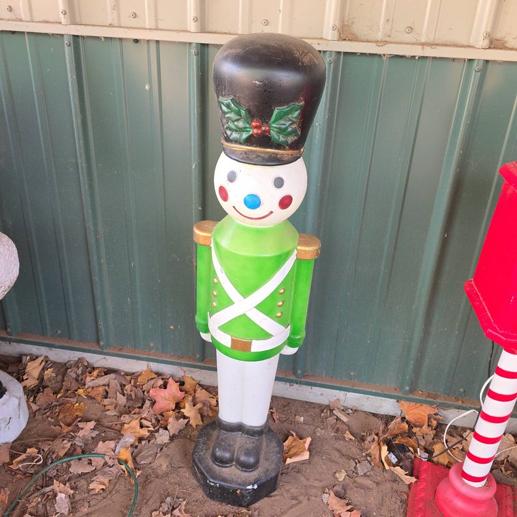 Pan Asian Creations 42" Tall Plastic Holiday Toy Soldier Blow Mold Decoration