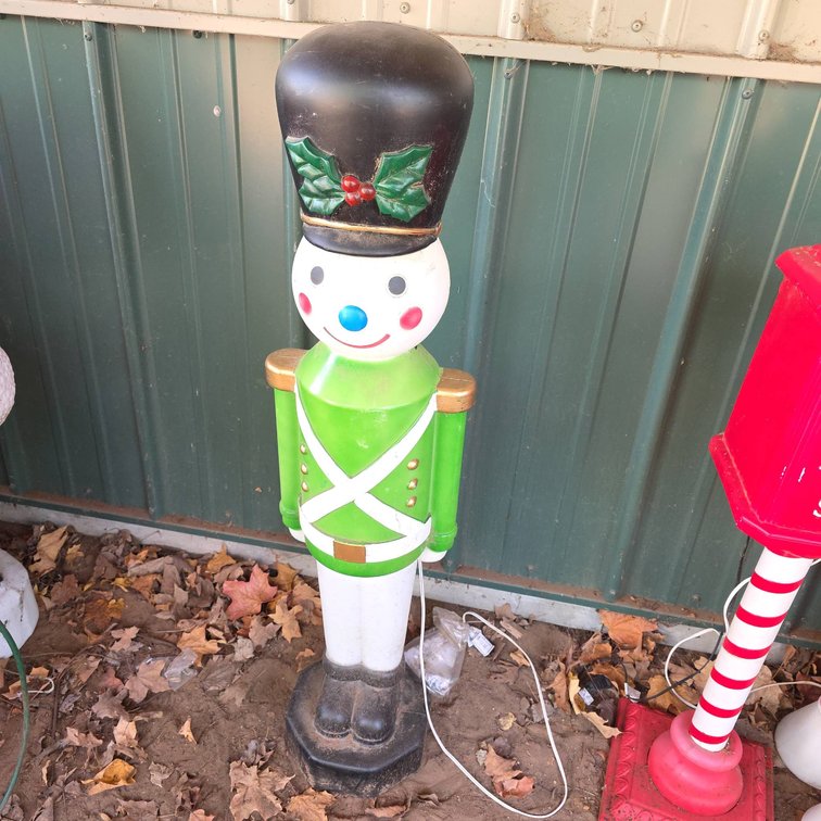 Pan Asian Creations Plastic Toy Soldier Holiday Blow Mold Yard Decoration 43" Tall