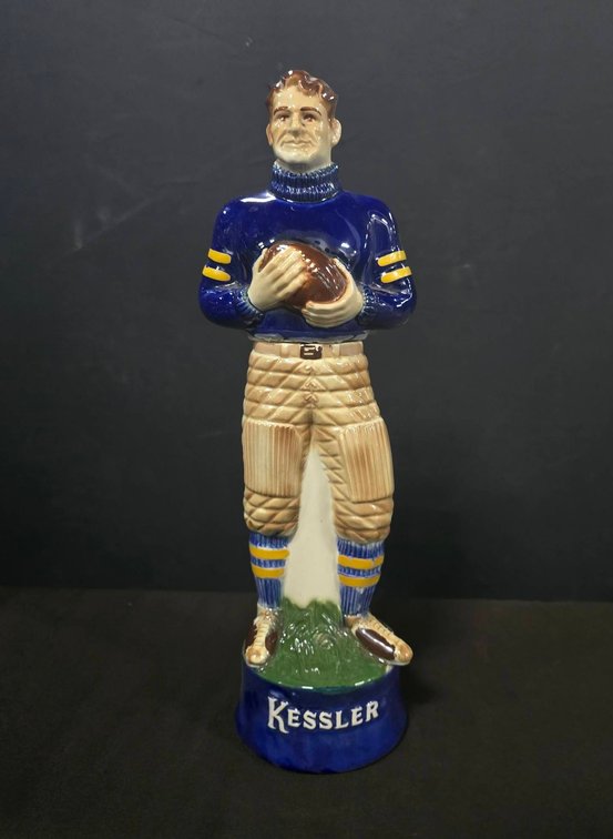 Kessler 16" Limited Edition 1980 Football Player Decanter, Number One in Series