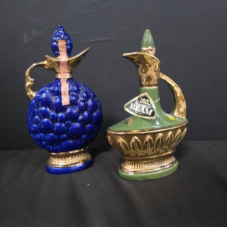 James B. Beam Regal China Liquor Bottles by C. Miller 1963 and 1967