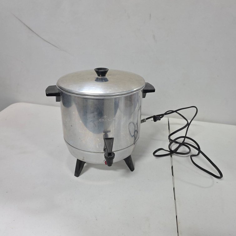 Chilton Aluminum 2292 Electric Coffee Maker Urn, 10" Diameter, 10" Tall