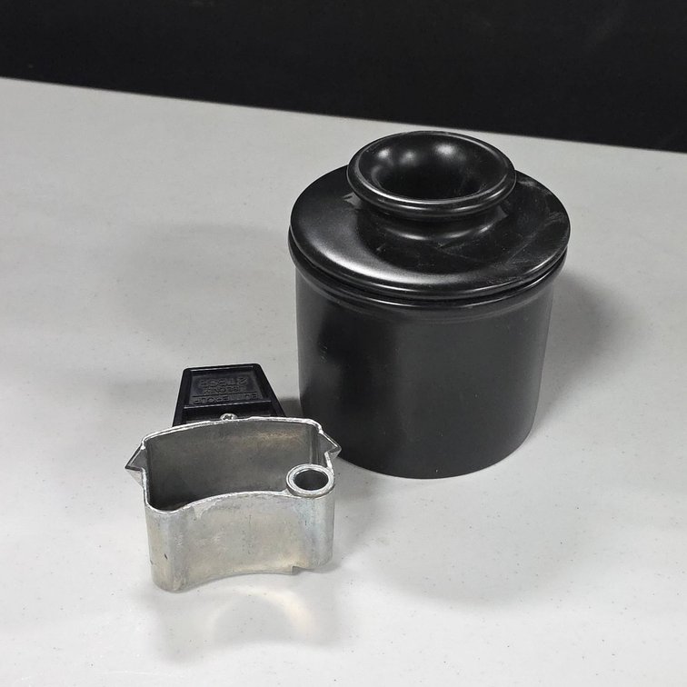Butter Bell Crock by L. Tremain Inc and Buttercup 2 Tbsp Butter Cutter
