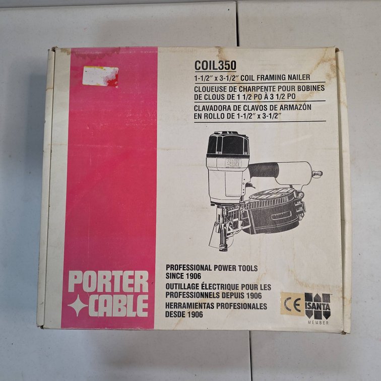 Porter Cable COIL 350 1-1/2" x 3-1/2" Coil Framing Nailer Display Model