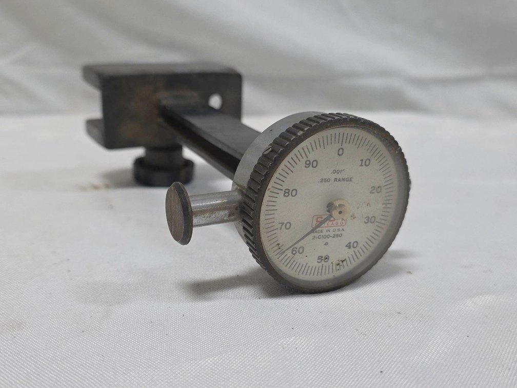CDI Chicago Precision Gauge with Heavy Duty Bracket, .001" Dial, 2-CI00-250