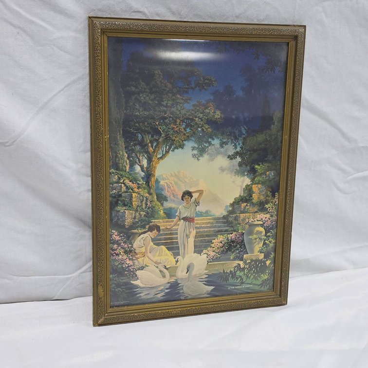 The Gerlach Barklow Co. "In The Garden of Dreams" Print, Ornate Frame, 12.5" x 17.5"