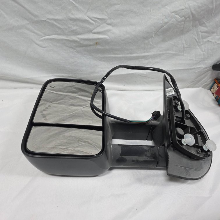 Replacement Truck Side Mirror with Wiring, 19" Overall Length, Mirror Face 7.5" x 12" x 4"