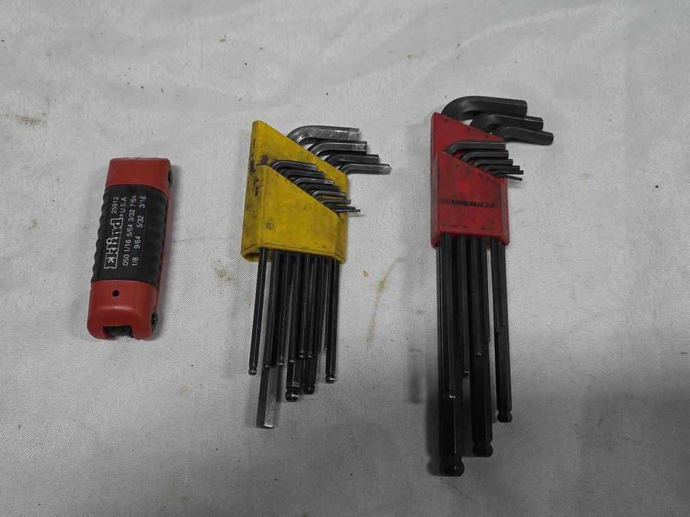 Bondhus Metric and Inch Hex Key Sets With Eklind Folding Hex Key Set