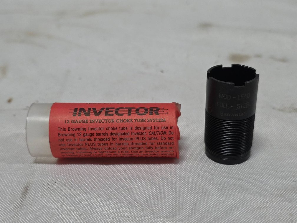 Browning Invector 12 Gauge Choke Tube Full/Modified Lead Steel with Original Tube