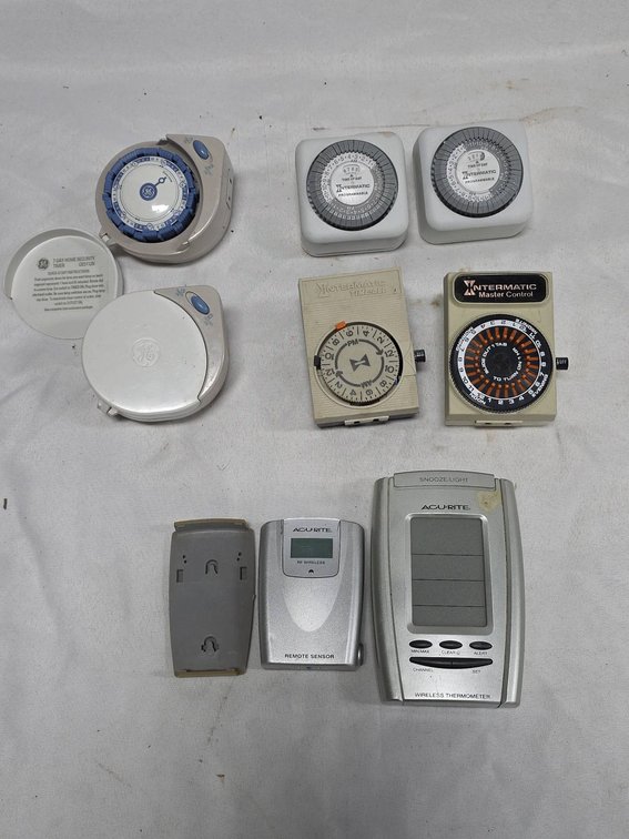 7 Plug-In Timers (Intermatic, GE) and AcuRite Wireless Thermometer