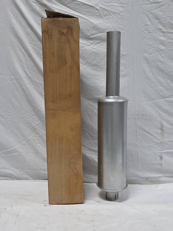 Nelson Tractor Muffler Model 14245-T New, Approx. 32 in Length, 2.5 in Inlet Diameter
