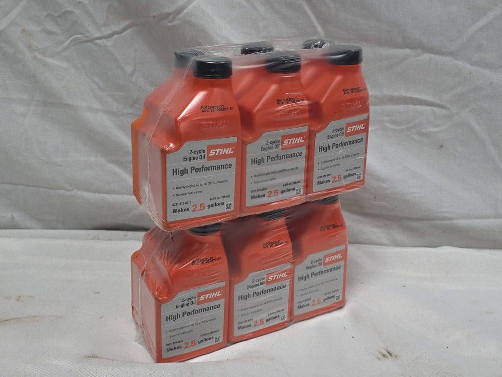 STIHL High Performance 2-Cycle Engine Oil, Two Unopened Six Packs