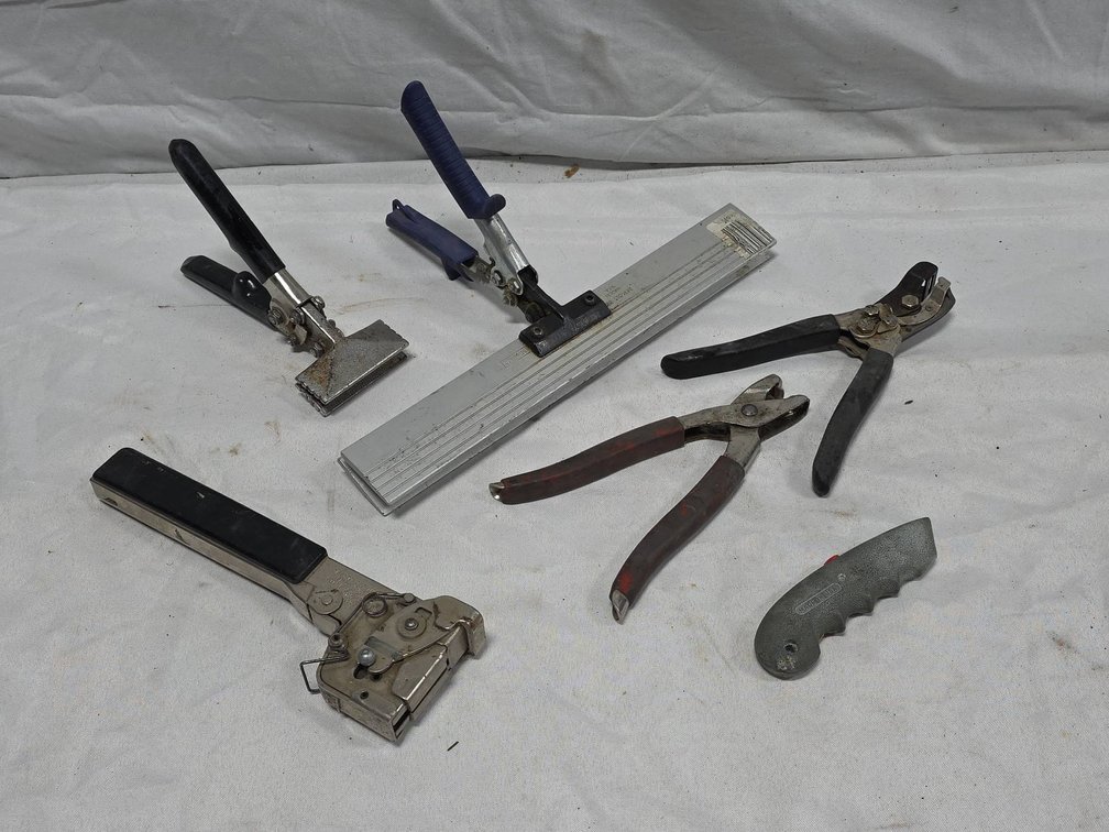 Midwest MW-S13BK and MW-S15BK Tools, Arrow HT-550 Stapler, Assorted Metalwork Tools and Clamps