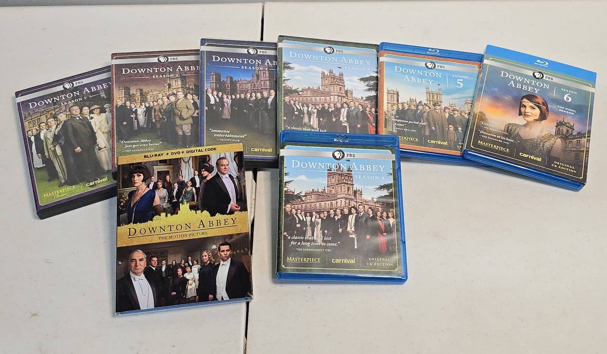 Downton Abbey DVD and Blu-ray Complete Series Seasons 1-6 and Movie Collection Masterpiece PBS