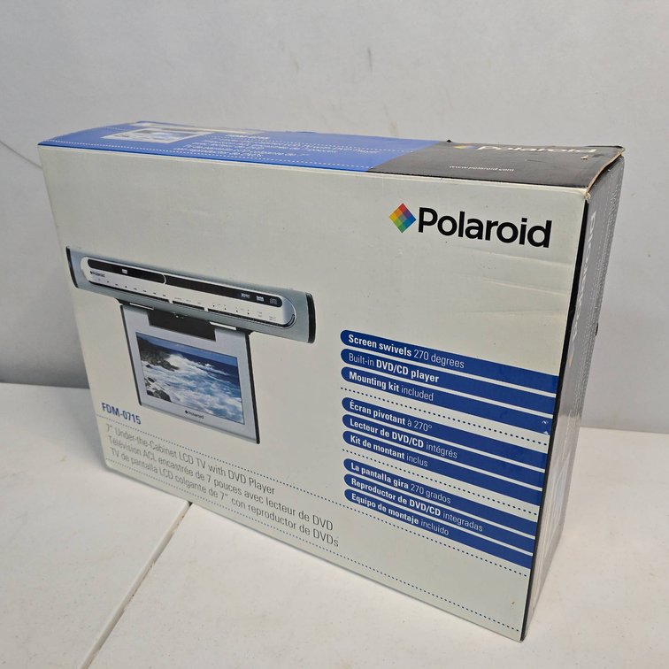 Polaroid FDM-0715 7" Under-the-Cabinet LCD TV with DVD Player and Mounting Kit