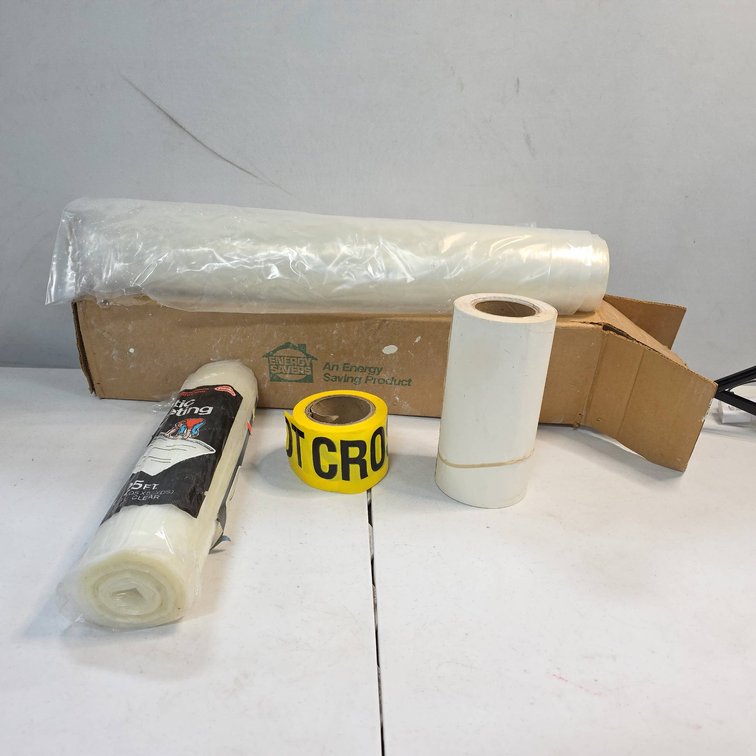 Plastic Sheeting NIP, Partial Moisture/Vapor Barrier, Partial Security Line Tape, Paper Roll