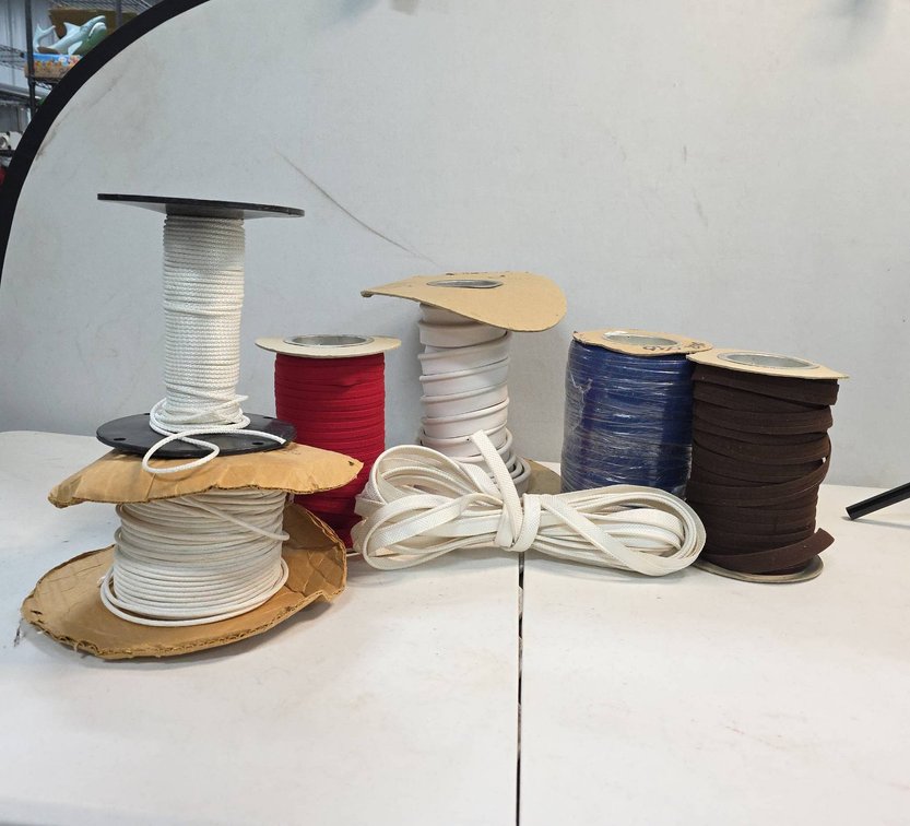Binding and Piping: One Full Roll and Several Partial Rolls Assorted Colors and Styles