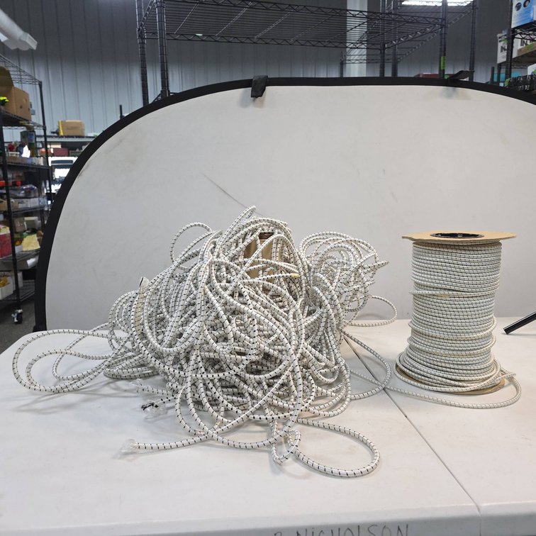 Partial Rolls of 4751 Shock Cord 1/4" Diameter Elastic Bungee Cord