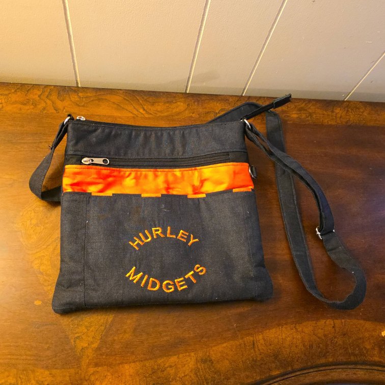 Bobbie's Bags Hurley Midgets Embroidered Crossbody Bag