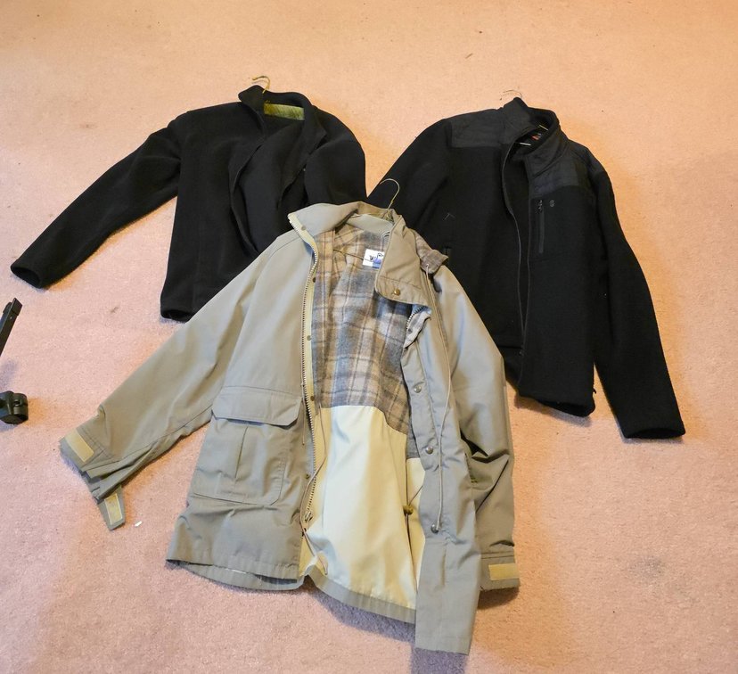 Woolrich Plaid Lined Jacket, Free Country Black Jacket, Realtree by Red Black Fleece
