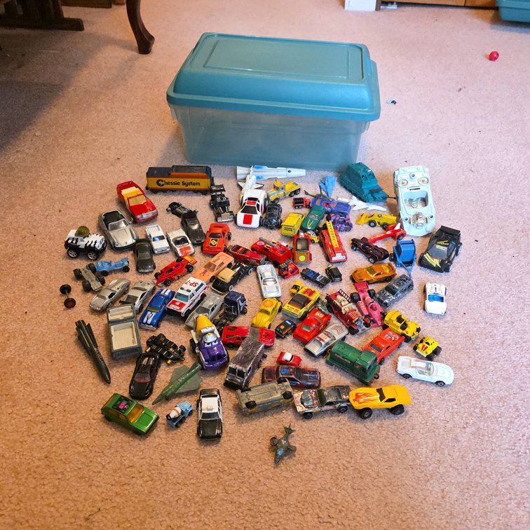50 Plus Die-Cast and Plastic Toy Cars, Trucks, Trains, Planes, etc