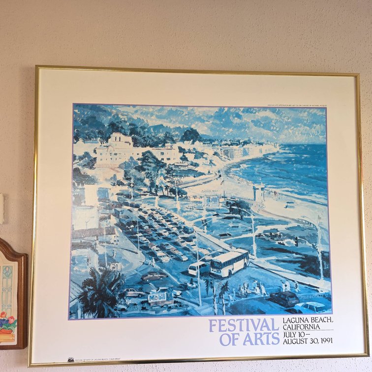 Festival of Arts Laguna Beach California 1991 Poster After Michael Jacques, 31" x 27"