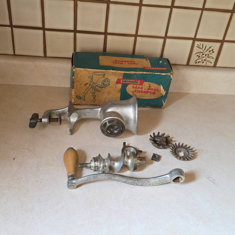 Universal Food and Meat Chopper with Box, Made in USA