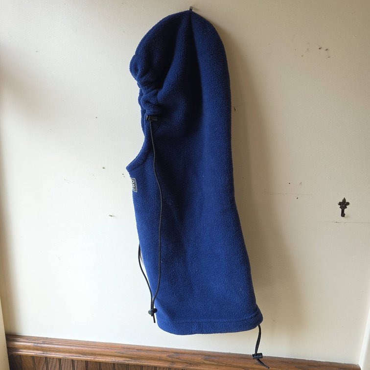 Head Sokz by Gotta Go Inc. Blue Polar Tech Fleece Hood, Adjustable Drawstrings, 24 Inch Length
