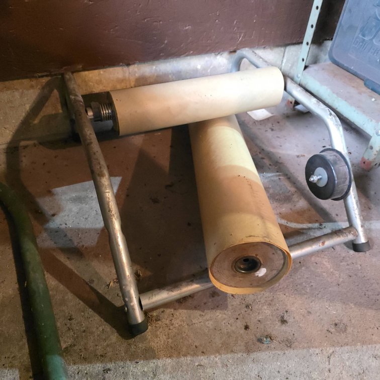 Marson Paper Roll Dispenser With Extra Paper Roll, Steel Frame, Manual Cutting Edge