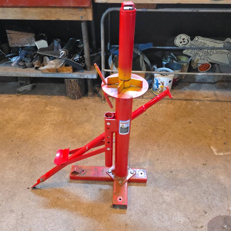 Pittsburgh Red Portable Tire Changer Manual Tool for Tire and Wheel Removal and Installation