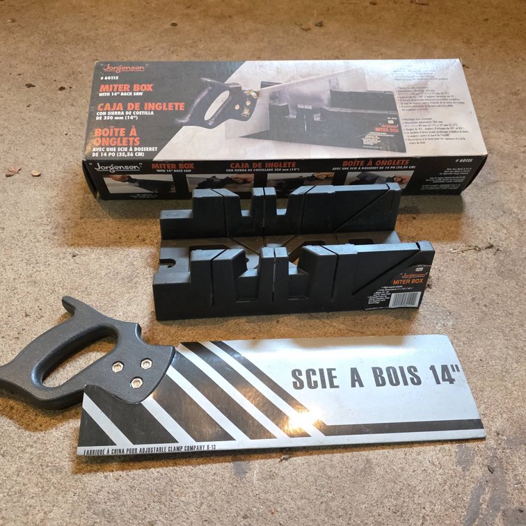 Jorgensen Miter Box Set With 14" Back Saw, High-Impact Plastic Construction, Original Box