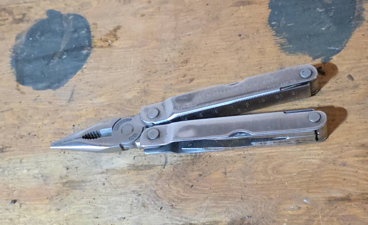 Leatherman Super Tool Multi-Tool, Stainless Steel, Folding Pliers with Knife and File, Portland OR USA