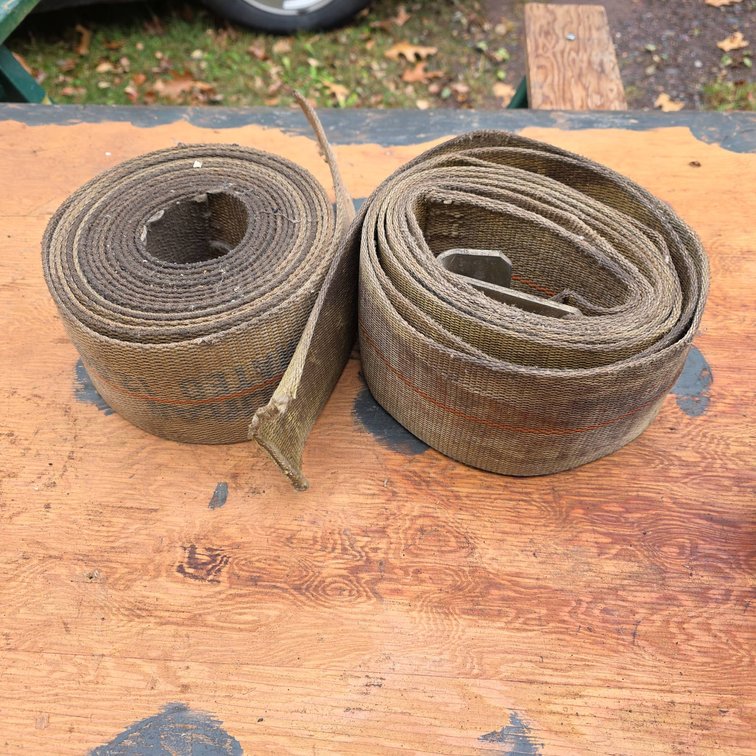 4" Heavy-Duty Webbing Straps With Metal Hooks