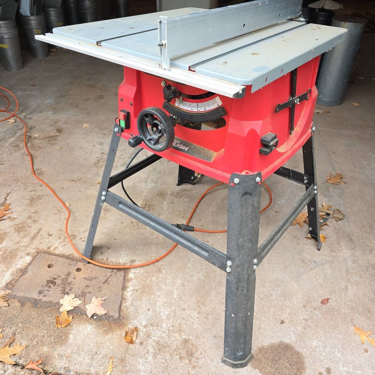 Hyper Tough 10-Inch Portable Table Saw With Stand, Tested and Working